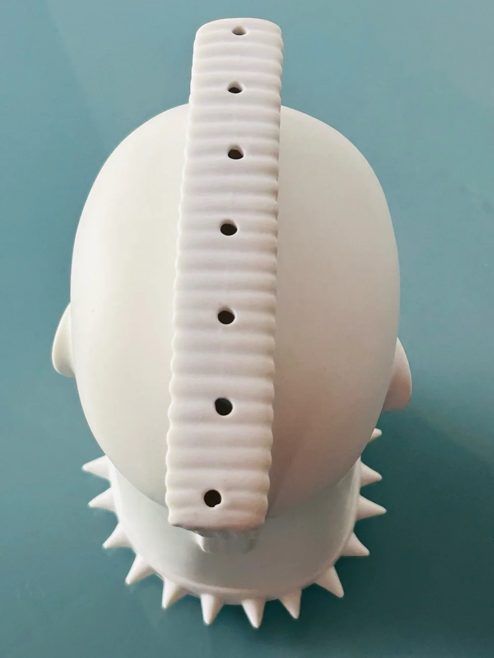 Jonathan Adler Mohawk Lollipop Holder White Porcelain Punk Rock Head Home. Decor